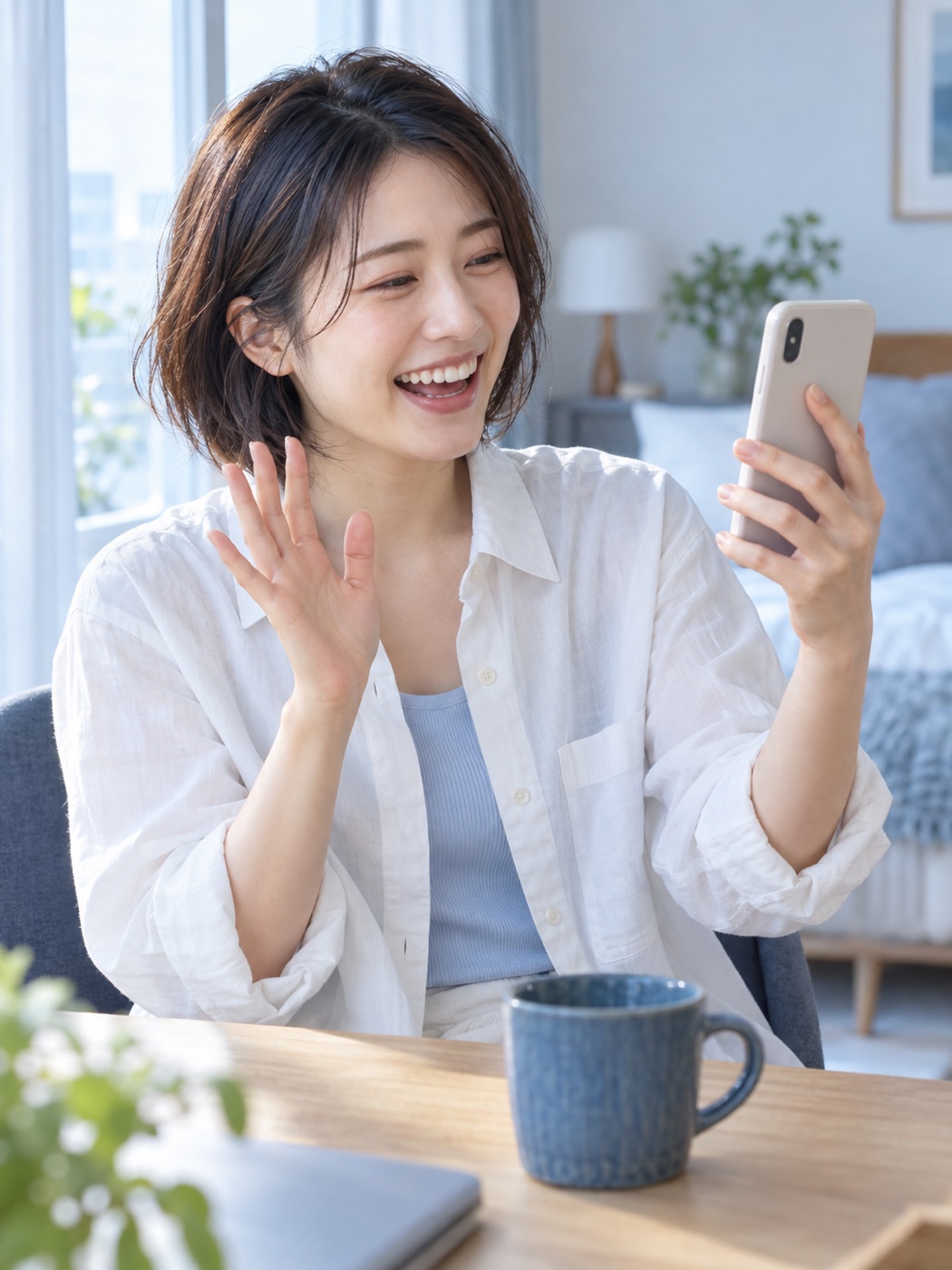 スマホで会話する活動イメージ